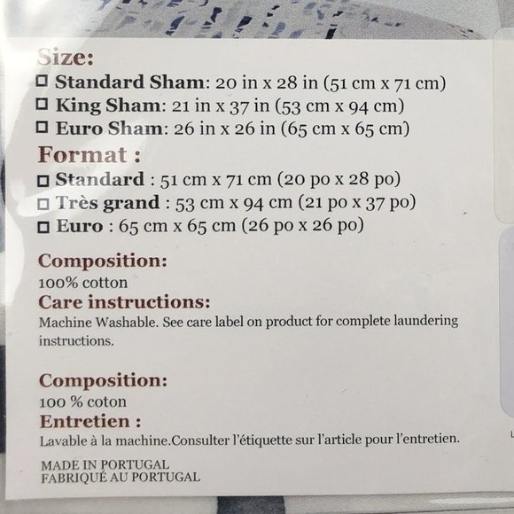 TWO Frette At Home Euro Pillow Shams in Sapphire - Picture 5 of 6